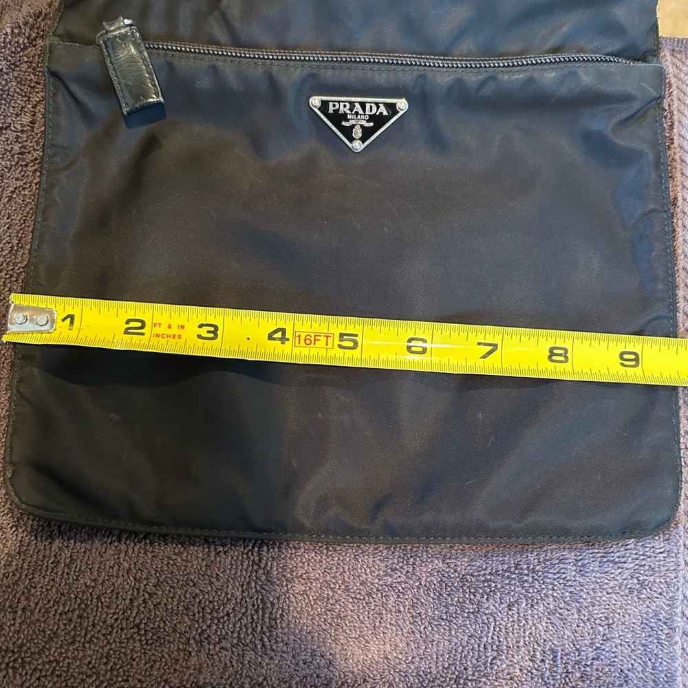 Prada - Authentic - Nylon/Canvas Messenger Crossbody -black - Picture 4 of 14